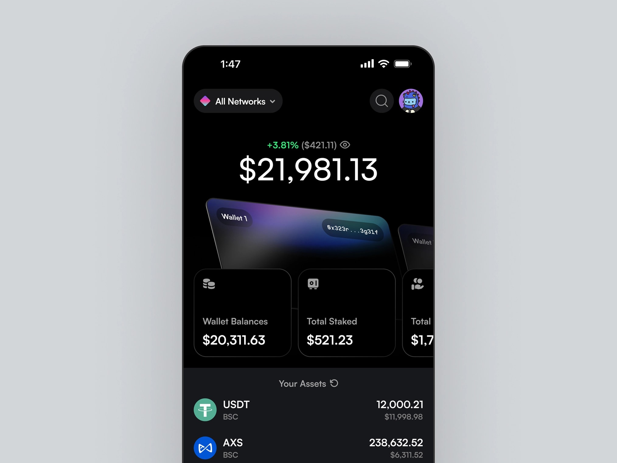 Sollas UI/UX design showcase 13 — Web3, SaaS, AI, Fintech